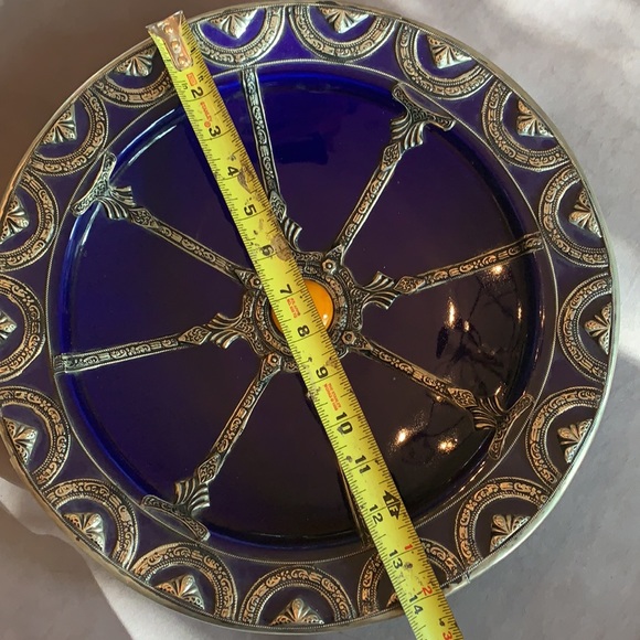 Cobalt blue Moroccan Plate - Picture 4 of 8